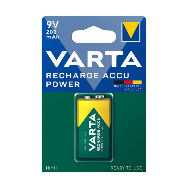Varta Recharge Accu Power Μπαταρία 9V Ni-MH 200mAh 1τμχ