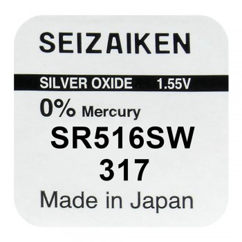 Seizaiken / SEIKO 317 / SR516SW / SR62(Watch) Battery 1τμχ Μπαταρίες Λιθίου ( Κουμπιά )