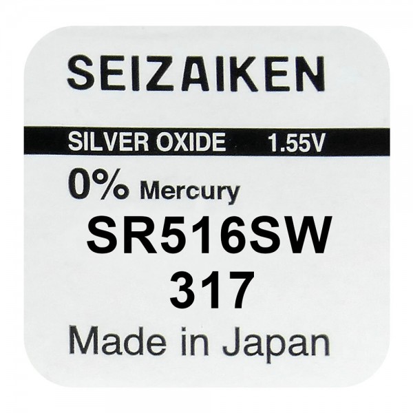 Seizaiken / SEIKO 317 / SR516SW / SR62(Watch) Battery 1τμχ Μπαταρίες Λιθίου ( Κουμπιά )