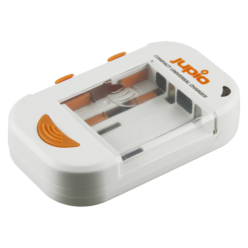 Jupio Compact Universal Charger Li-ion + AA/AAA + USB