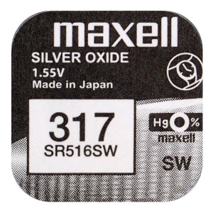 Maxell Mini Silver Battery 317/SR516SW 1.55V 1τμχ