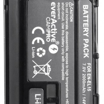 everActive camPRO Μπαταρία EN-EL15A για Nikon 2000 mAh Μπαταρίες Φωτ.μηχανών για Nikon