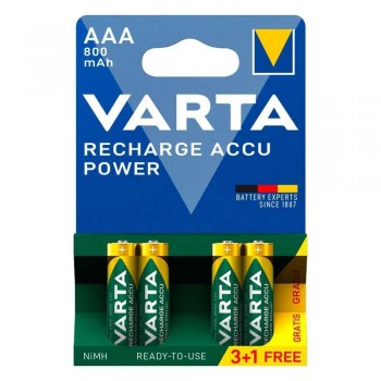 Varta Ready To Use AAA Ni-MH 800mAh 1.2V 4τμχ Μπαταρίες Επαναφορτιζόμενες