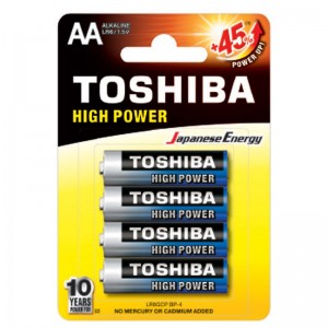 Toshiba High Power Αλκαλικές Μπαταρίες AA 1.5V 4τμχ