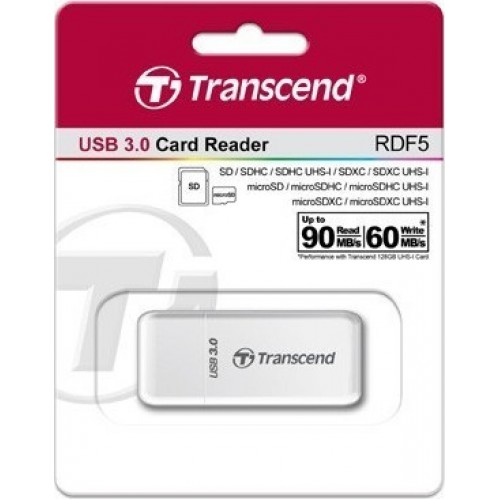 Transcend Card Reader RDF5 USB 3.1 Gen 1 White
