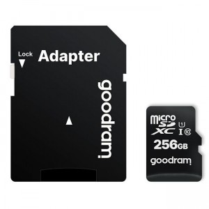 GOODRAM microSDXC 256GB class 10 UHS-I memory card + SD adapter 