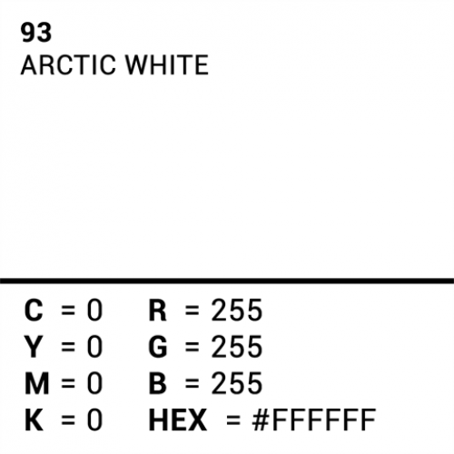 Superior Background Paper 93 Arctic White 1.35 x 11m
