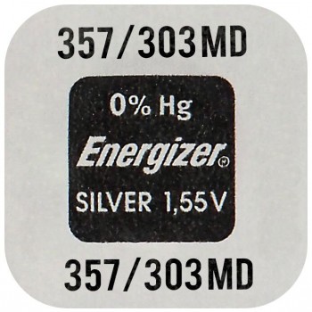 Energizer 357/303 Μπαταρία Silver Oxide Ρολογιών SR44 1.55V 1τμχ 
