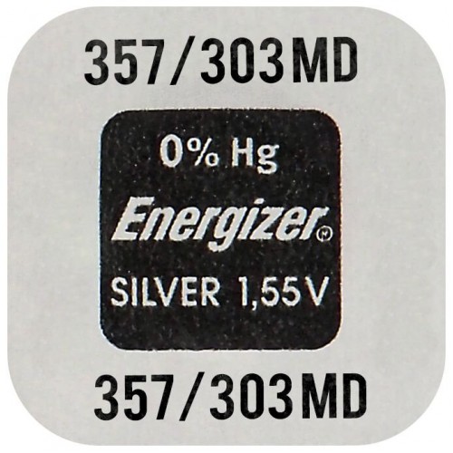 Energizer 357/303 Μπαταρία Silver Oxide Ρολογιών SR44 1.55V 1τμχ 