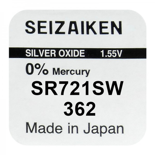 Seizaiken 362 Μπαταρία Silver Oxide SR721SW/SR58 1.55V (1τμχ) Μπαταρίες Λιθίου ( Κουμπιά )