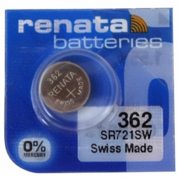 Renata Mini Silver Battery 362 / SR721SW / SR58 (1τμχ) Μπαταρίες Λιθίου ( Κουμπιά )