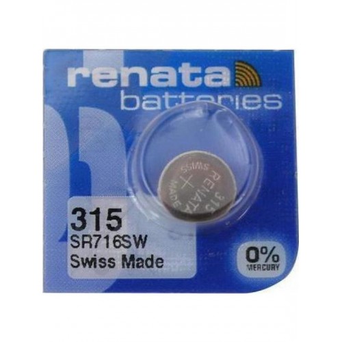 Renata 315/SR716 Μπαταρία Silver Oxide Ρολογιών SR67 1.55V 1τμχ