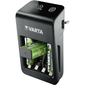 Varta LCD Pug Charger+ incl. 4 batteries 2100 mAh AA