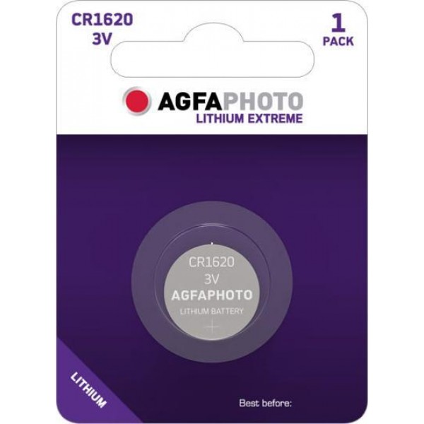 AgfaPhoto Μπαταρία Λιθίου CR1620 3V 1τμχ