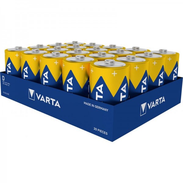 Varta Industrial Pro Αλκαλικές Μπαταρίες D 1.5V 20τμχ Μπαταρίες Αλκαλικές