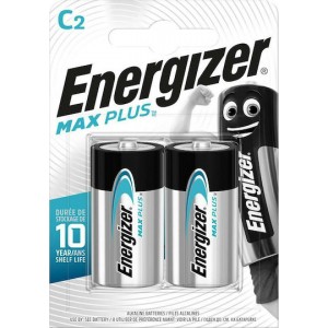 Energizer Max Plus Αλκαλικές Μπαταρίες C 1.5V 2τμχ