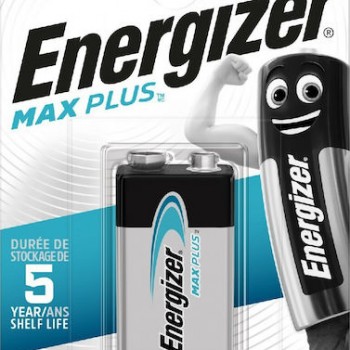Energizer Max Plus Αλκαλική Μπαταρία 9V 1τμχ