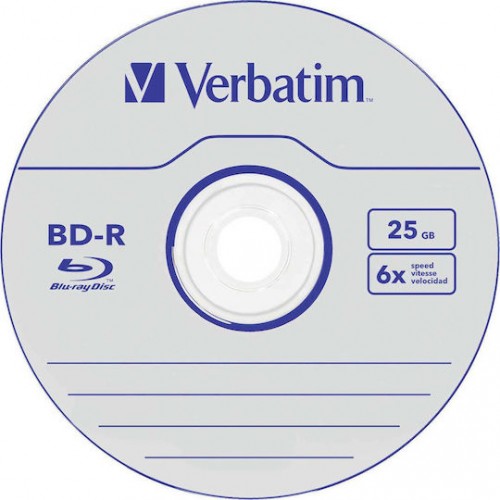 Verbatim Εγγράψιμα BD-R 6x 25GB Cake Box 50τμχ
