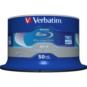 Verbatim Εγγράψιμα BD-R 6x 25GB Cake Box 50τμχ