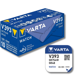 Varta V393 Μπαταρία Silver Oxide Ρολογιών SR48 1.55V 1τμχ