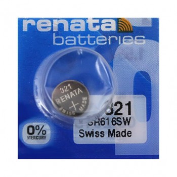 Renata mini silver battery 321 / SR616SW / SR65 1τμχ Μπαταρίες Λιθίου ( Κουμπιά )