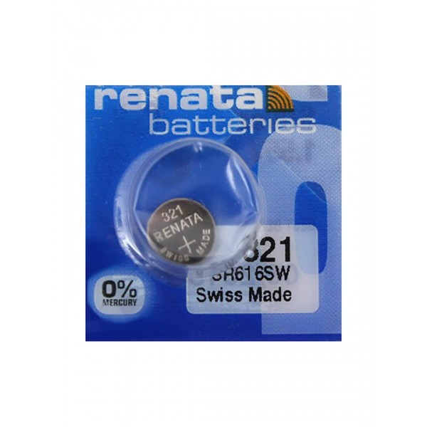 Renata mini silver battery 321 / SR616SW / SR65 1τμχ Μπαταρίες Λιθίου ( Κουμπιά )