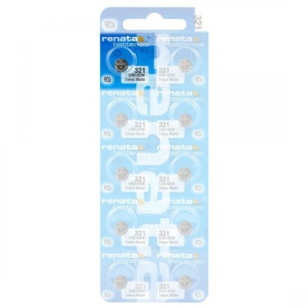 Renata mini silver battery 321 / SR616SW / SR65 1τμχ Μπαταρίες Λιθίου ( Κουμπιά )