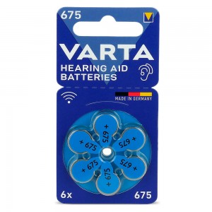 Varta Μπαταρίες Ακουστικών Βαρηκοΐας 675 1.45V 6τμχ