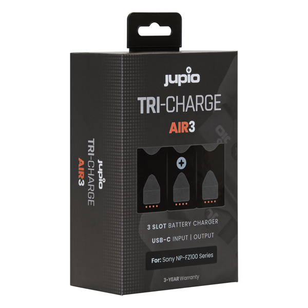 Jupio Tri-Charge AIR3 FZ100 Series Φορτιστές Φωτογραφικών μηχανών Sony Jupio Tri-Charge AIR3 FZ100 Series Φορτιστές Φωτογραφικών μηχανών Sony