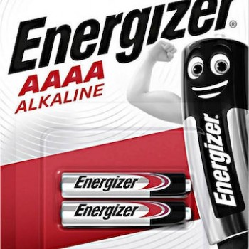 Energizer Αλκαλικές Μπαταρίες AAAA 1.5V 2τμχ Μπαταρίες Αλκαλικές Energizer Αλκαλικές Μπαταρίες AAAA 1.5V 2τμχ Μπαταρίες Αλκαλικές