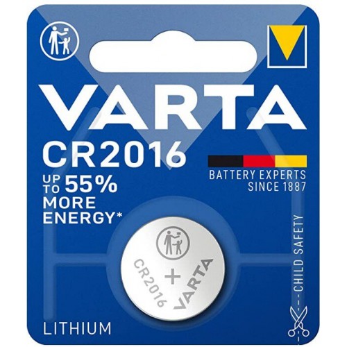 Varta Μπαταρία Λιθίου Ρολογιών CR2016 3V 1τμχ