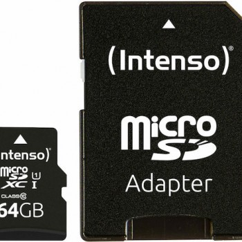 Intenso Performance R90 microSDXC 64GB Class 10 U1 UHS-I with adapter 