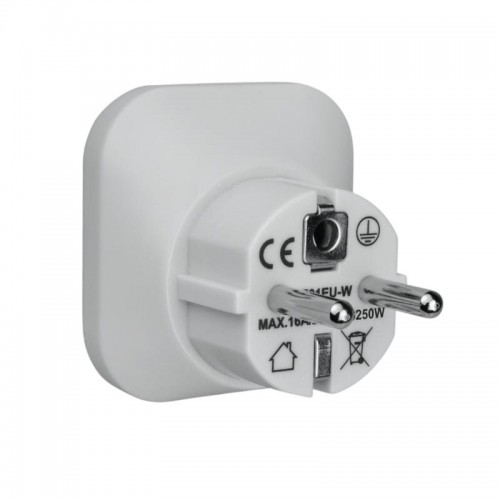 Europe Travel Adapter DPM White 
