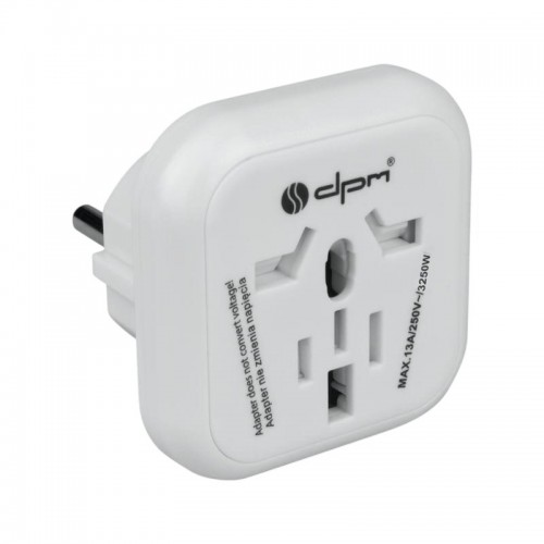 Europe Travel Adapter DPM White 