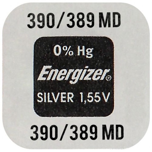 Energizer mini silver battery 390 / 389 / SR1130SW / SR1130W / SR54 1τμχ