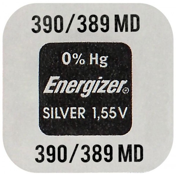 Energizer mini silver battery 390 / 389 / SR1130SW / SR1130W / SR54 1τμχ