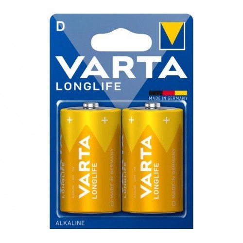 Varta Longlife Αλκαλικές Μπαταρίες D 1.5V 2τμχ 