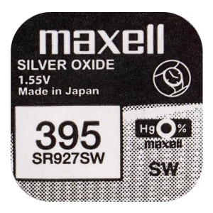 Maxell mini silver battery 395 / SR927SW / SR57 1τμχ.