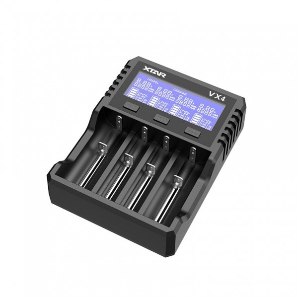 XTAR USB Φορτιστής 4 Μπαταριών Li-ion/Ni-Cd/Ni-MH Μεγέθους xtar-Vx4 