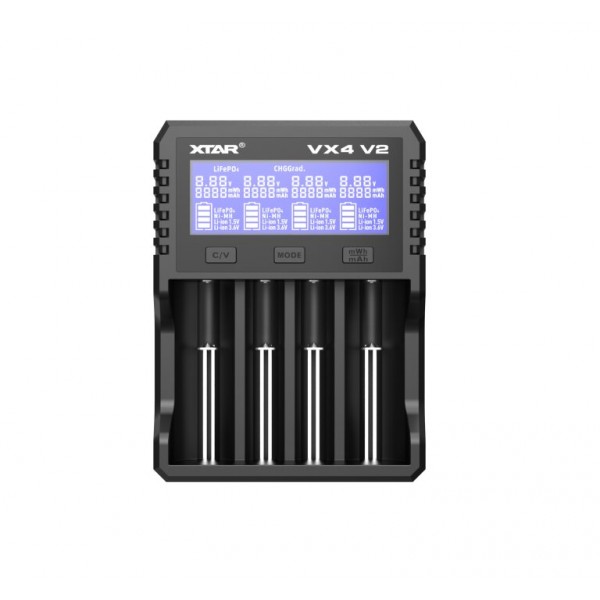 XTAR USB Φορτιστής 4 Μπαταριών Li-ion/Ni-Cd/Ni-MH Μεγέθους xtar-Vx4 