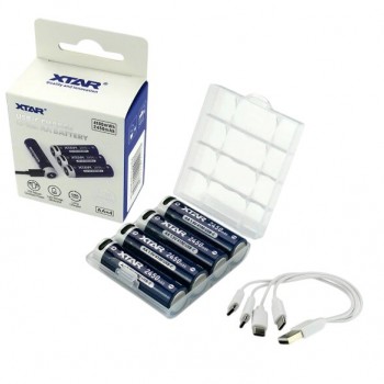 Xtar R6 / AA 1.5V Li-ion 2450mAh Battery with USB-C 4τμχ Μπαταρίες Επαναφορτιζόμενες