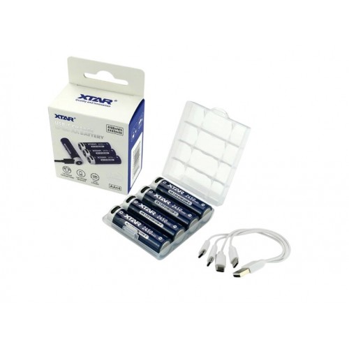 Xtar R6 / AA 1.5V Li-ion 2450mAh Battery with USB-C 4τμχ
