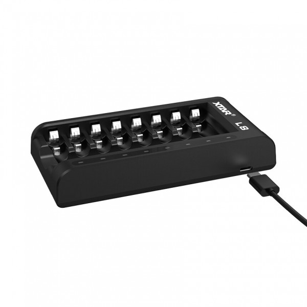 XTAR L8 USB Φορτιστής 8 Μπαταριών Ni-MH/Li-ion 1.5V Φορτιστές Μπαταριών Li-ion & Ni-Mh XTAR L8 USB Φορτιστής 8 Μπαταριών Ni-MH/Li-ion 1.5V Φορτιστές Μπαταριών Li-ion & Ni-Mh