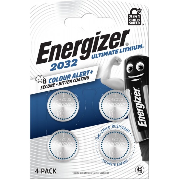 Energizer Ultimate Lithium Μπαταρίες Ρολογιών CR2032 3V 4τμχ Μπαταρίες Λιθίου ( Κουμπιά )