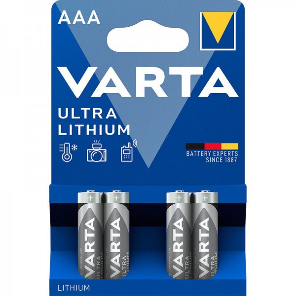 Varta Ultra Lithium AAA R03 battery 4τμχ Μπαταρίες Λιθίου