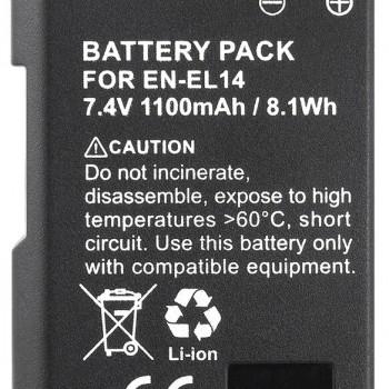 everActive camPRO Μπαταρία EN-EL14 για Nikon 1100 mAh Μπαταρίες Φωτ.μηχανών για Nikon