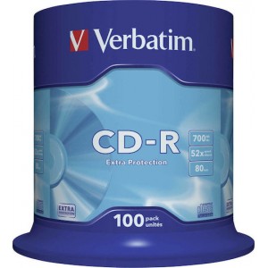 Verbatim CD-R 52x 700MB Cake Box 100τμχ