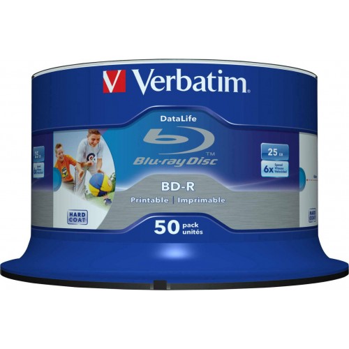 Verbatim BD-R 6x Dual Layer Printable 25GB Cake Box 50τμχ