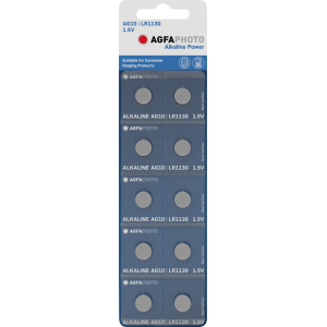 AgfaPhoto Αλκαλικές Μπαταρίες LR54 / LR1130 (10τμχ)