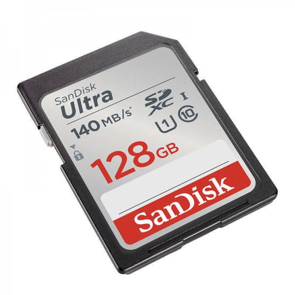 Sandisk Ultra SDXC 128GB Class 10 U1 UHS-I 140MB/s